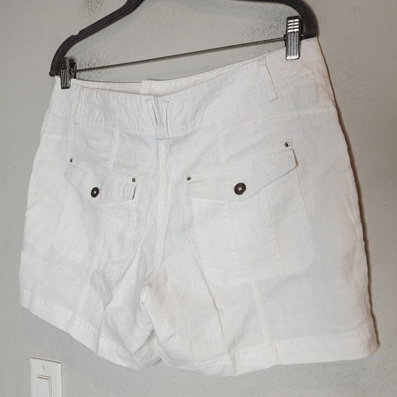 INC Linen White 5" Shorts women's size 8 - Picture 14 of 16
